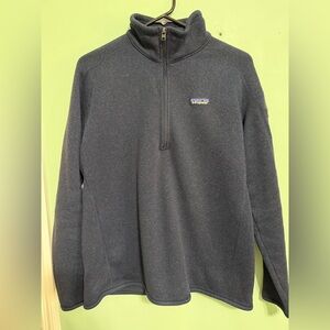 Patagonia Women’s Navy Quarter Zip-Up Sweater